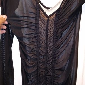 Sexy Black Sheer Dress Size Large